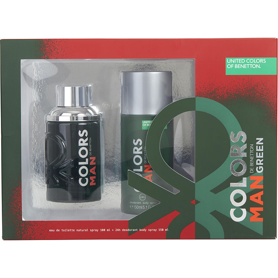 339516 Colors De Green 3.4 Oz Eau De Toilette Spray & 5.1 Oz Deodorant Spray By For Men