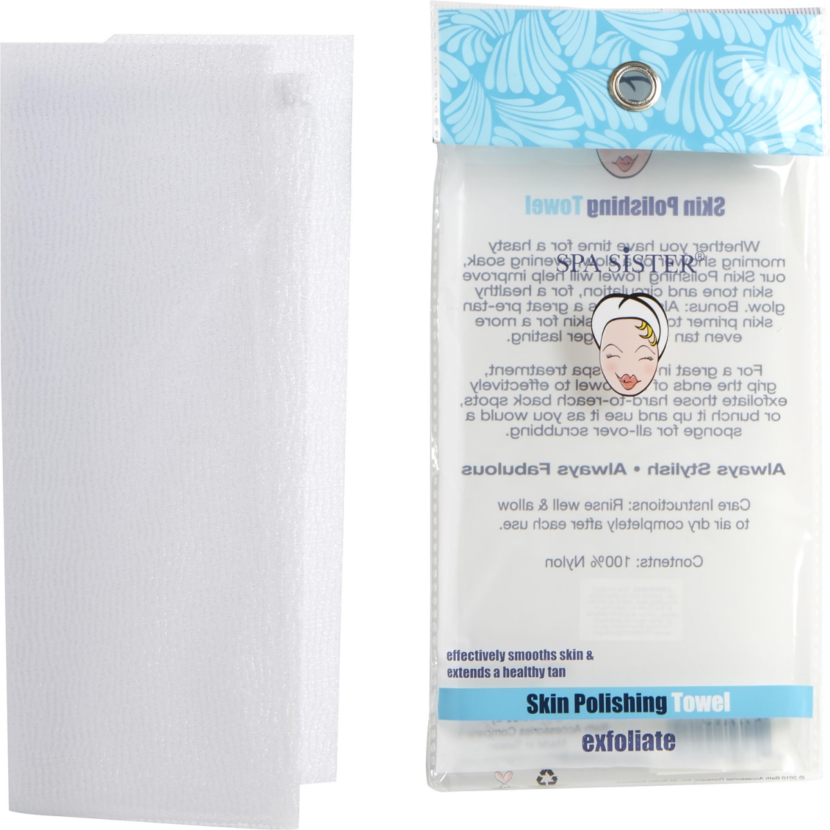 193918 Unisex Skin Polishing Towel - White