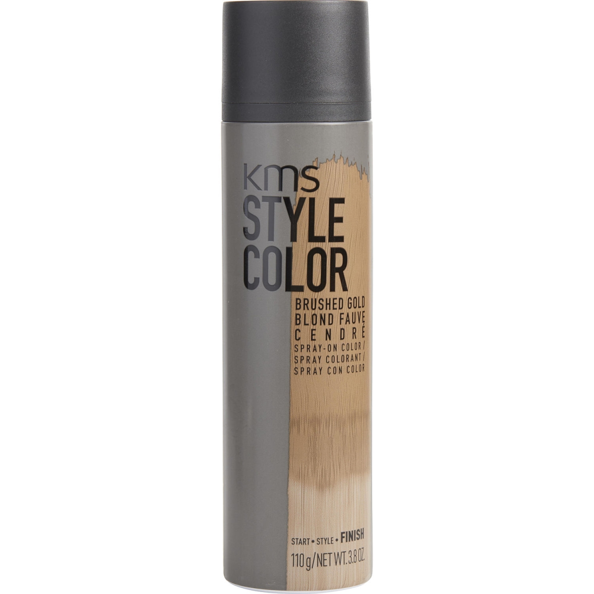 341459 3.8 Oz Unisex Style Color Hair Spray, Brushed Gold