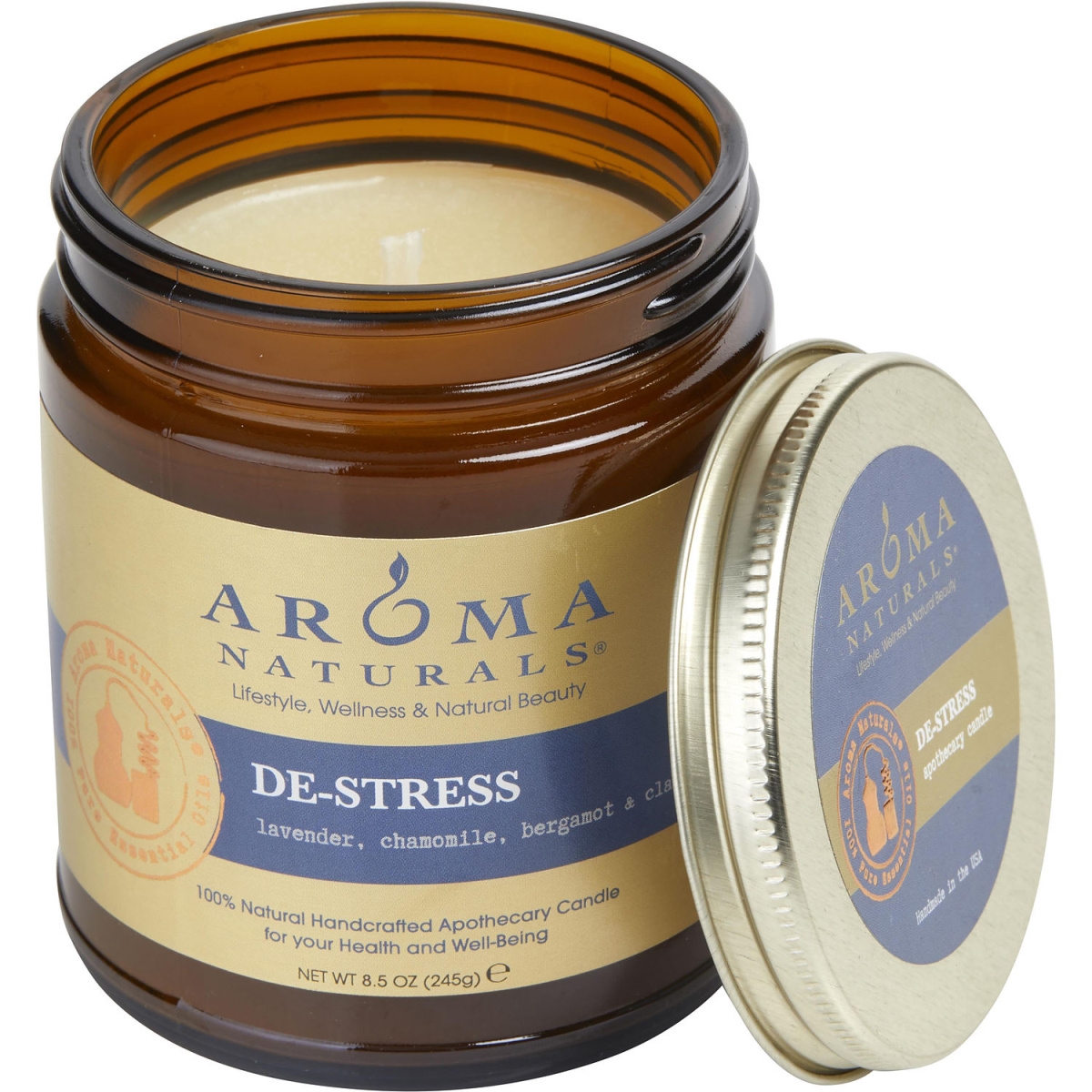 339412 3 X 3 In. Unisex One Jar Aromatherapy Candle