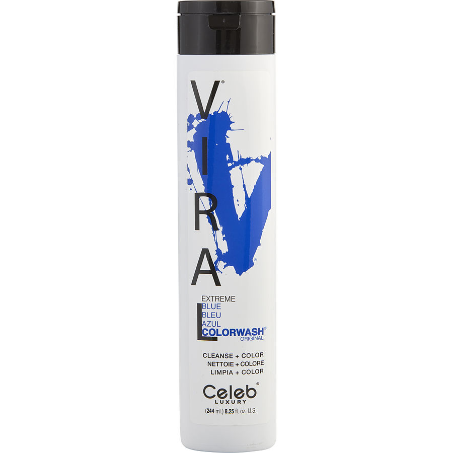 336007 8.25 Oz Unisex Viral Colorwash Extreme Blue Shampoo