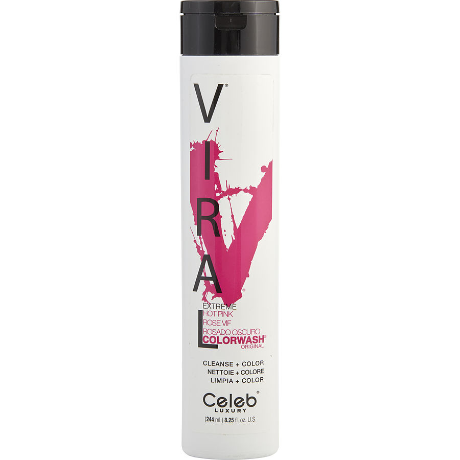 336012 8.25 Oz Unisex Viral Colorwash Extreme Hot Pink Shampoo