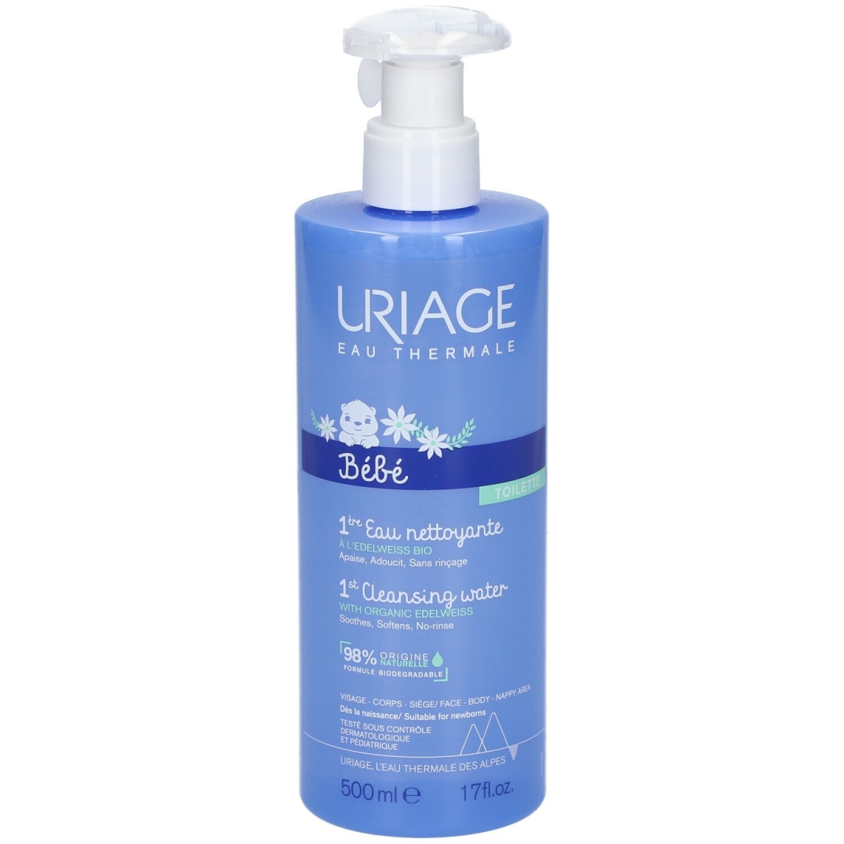 Uriage Bebe 1 Ere Eau Nettoyante sans Rincage 500 ml