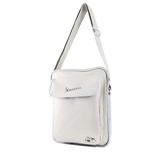 Vpsc31 Rubber Trim Shoulder Bag - White - 9.8 X 12.5 X 2.7 In.