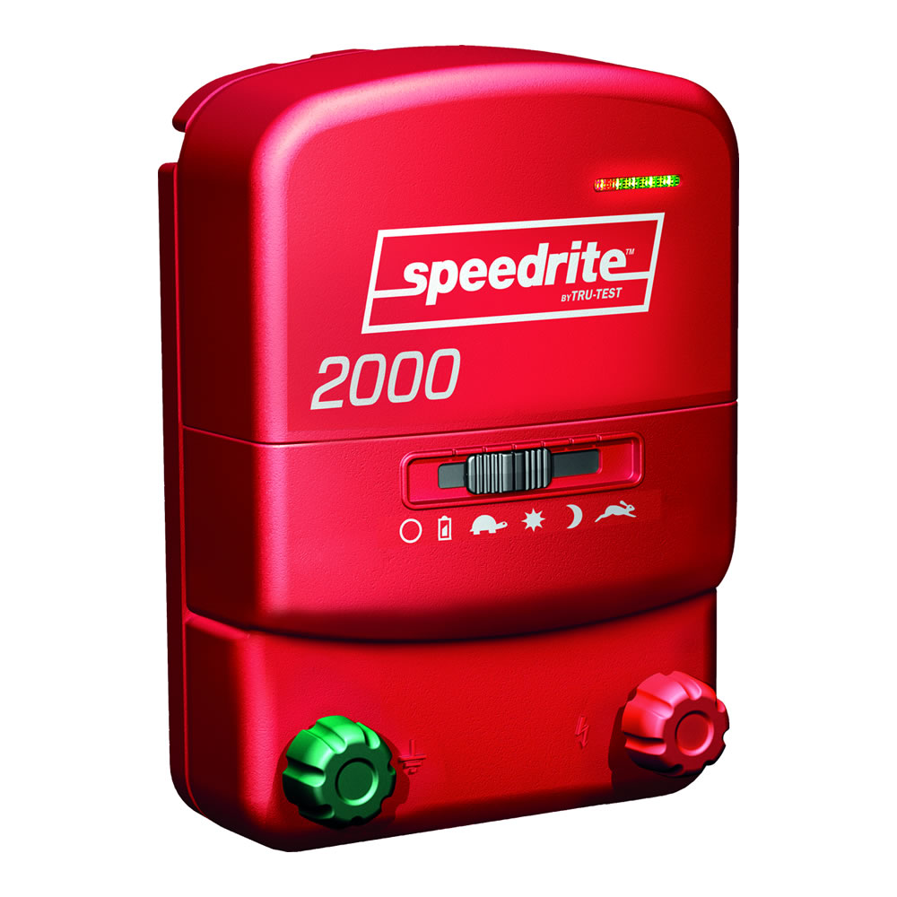 Speedrite 809447 2000 Dual Powered Energizer - Red