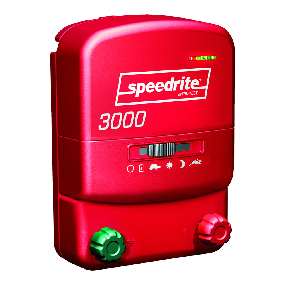 Speedrite 809448 3000 Dual Powered Energizer - Red