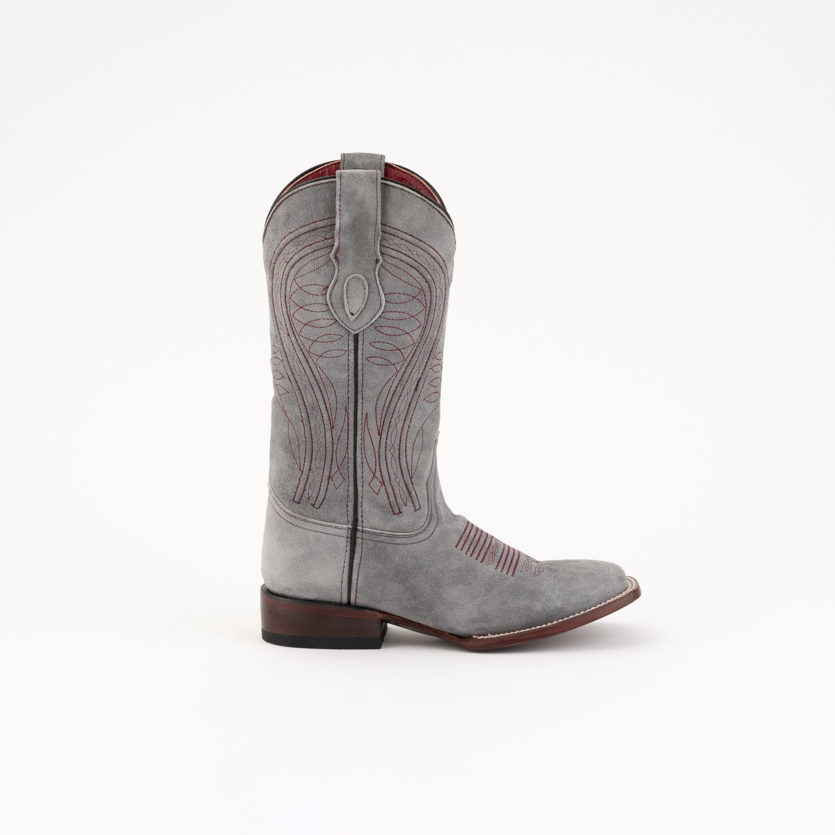 Picture of Ferrini 8439349075B Roughrider S-Size Toe Boot&#44; Grey - Size 7.5B
