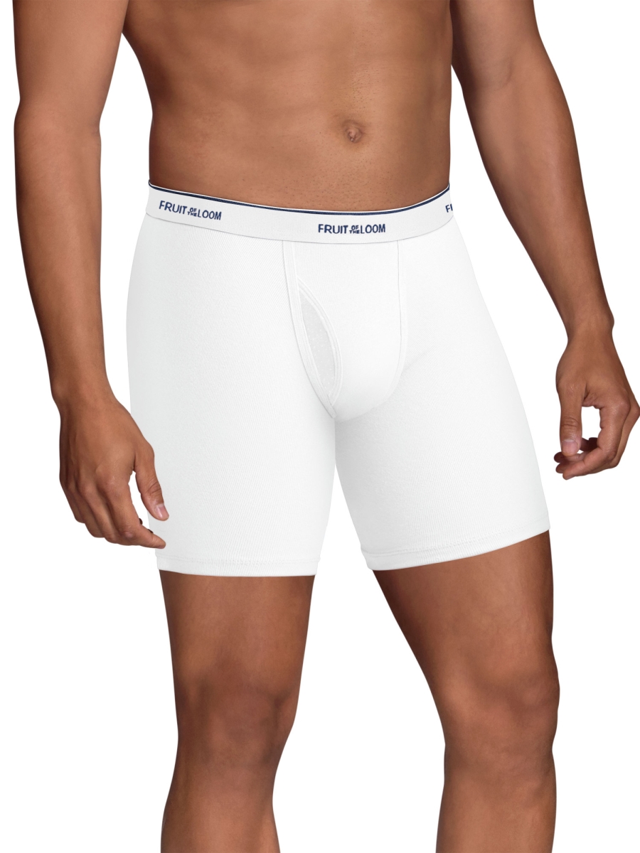 UPC 885306872540 product image for 885306872540 Men Mid Rise Coolzone Mesh Fly Boxer Briefs, White - Medium - Pack  | upcitemdb.com