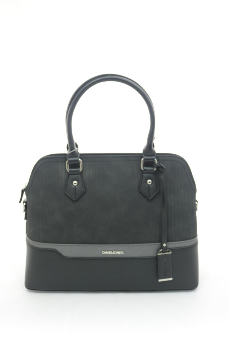 6103-3-blk Women Leather Handbag, Black