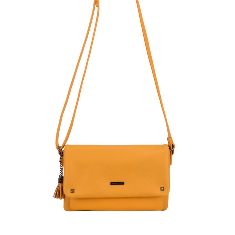 Cm5444-yel Women Leather Cross-body Bag, Yellow