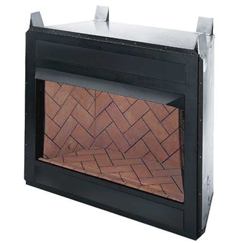 Vrt3042ws 42 In. Vent Free Firebox, Circulating & Clean Faced - Natural White Stacked Refractory Brick Liner