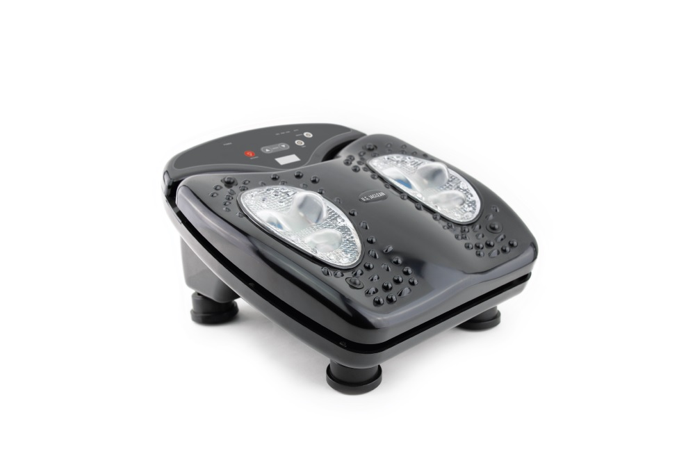 Fs-871 Usj Vibration Foot Massager For Blood Circulation Booster With Infrared Heat Therapy Footvibe Pro - Black