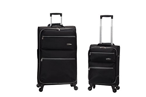 F231-black Gravity Light Weight Luggage - Black, Set Of 2