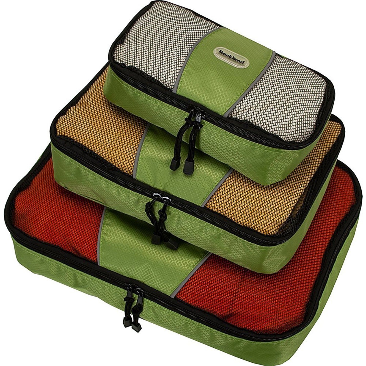 U01-lime Packing Cubes Lime - Set Of 3
