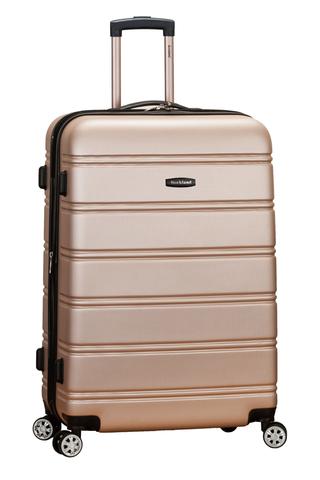 F1603-champagne 28 In. Expandable Abs Dual Wheel Spinner Luggage - Champagne