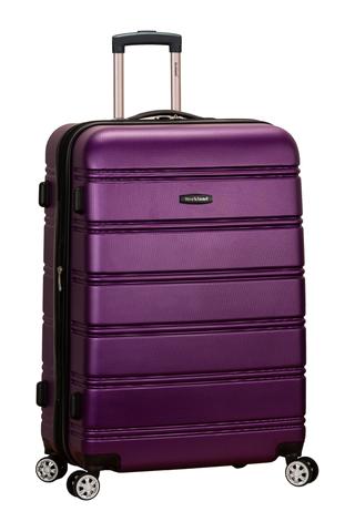 F1603-purple 28 In. Expandable Abs Dual Wheel Spinner Luggage - Purple