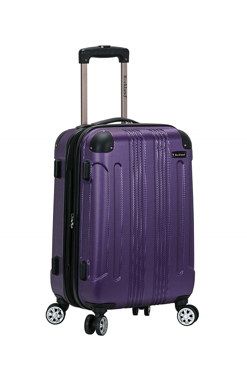 F1901-purple Sonic Abs Upright Spinner Luggage - Purple
