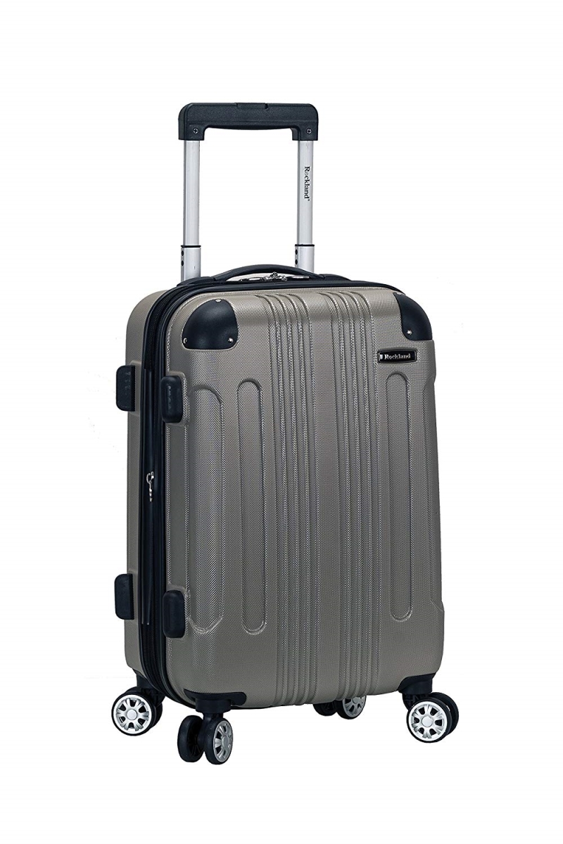 F1901-silver Sonic Abs Upright Spinner Luggage - Silver