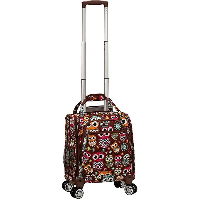 Bf32-owl Melrose Wheeled Underseat Carry On Spinner Luggage - Owl