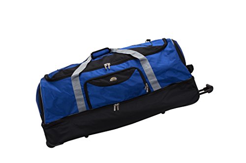 Fox Luggage Prd04-navy 40 In. Drop Bottom Rolling Duffle Bag, Navy