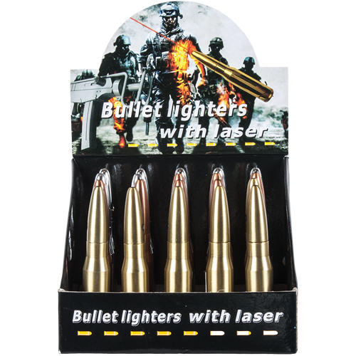 86-24914 Bullet Lighter With Laser Beam - Box Of 20