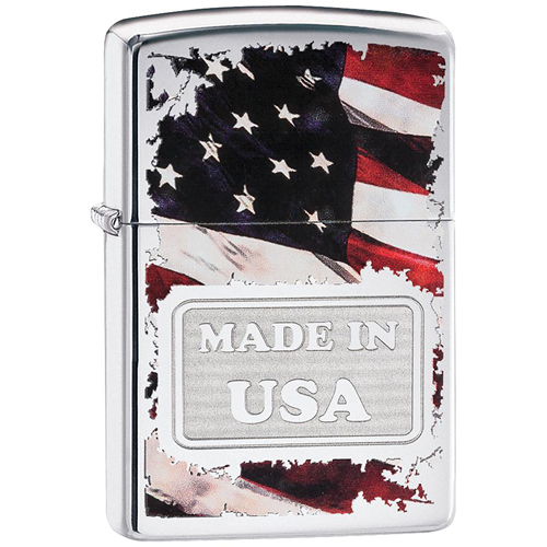 86-29679 2.18 X 0.93 X 3.18 In. Zippo Made In Usa Lighters - High Polish Chrome