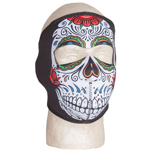 72-600 41 In. Neoprene Thermal Face Mask - Muerte Skull