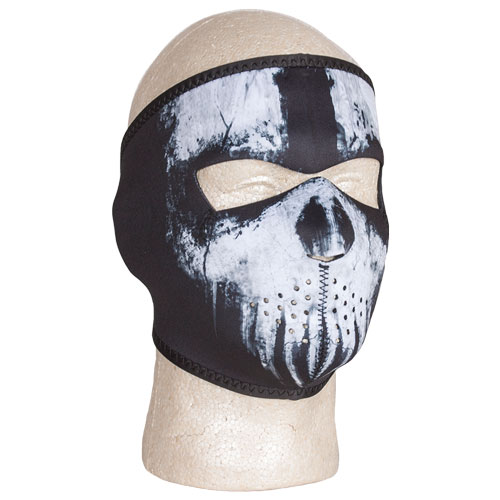Foxoutdoor 72-630 Neoprene Thermal Face Mask - Skull Ghost