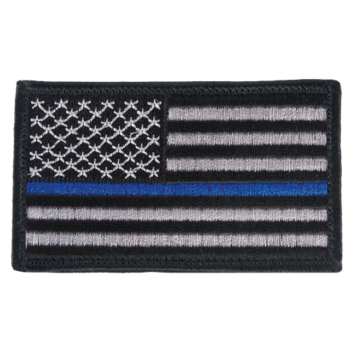 84p-482 Police Memorial Flag Patch