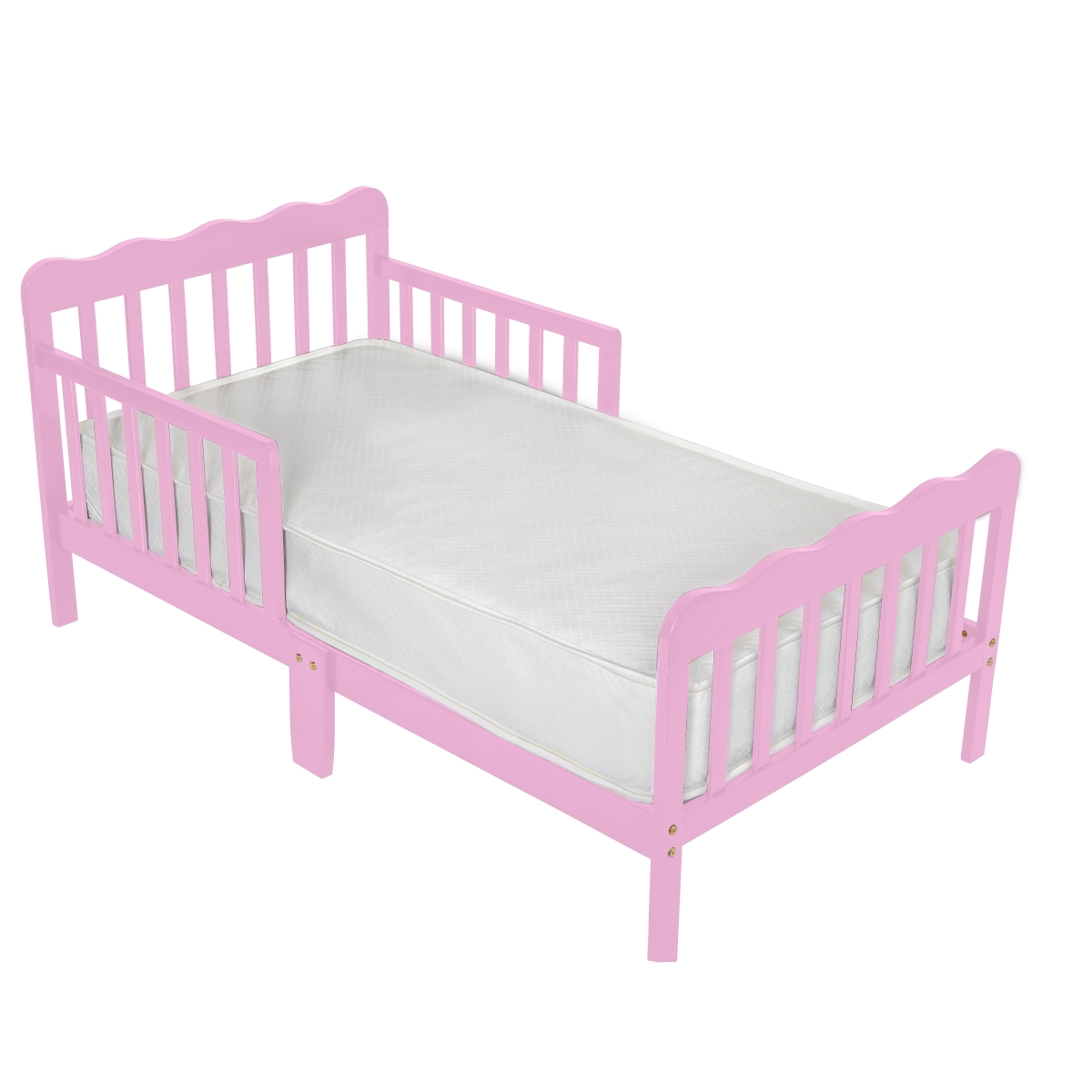 830-p Wood Toddler Bed, Pink