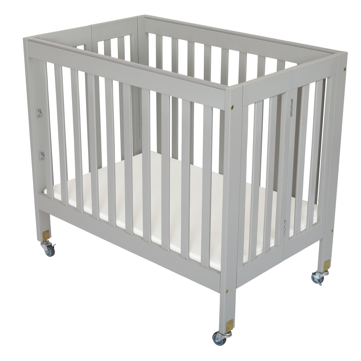901-22-g Portable Crib, Grey