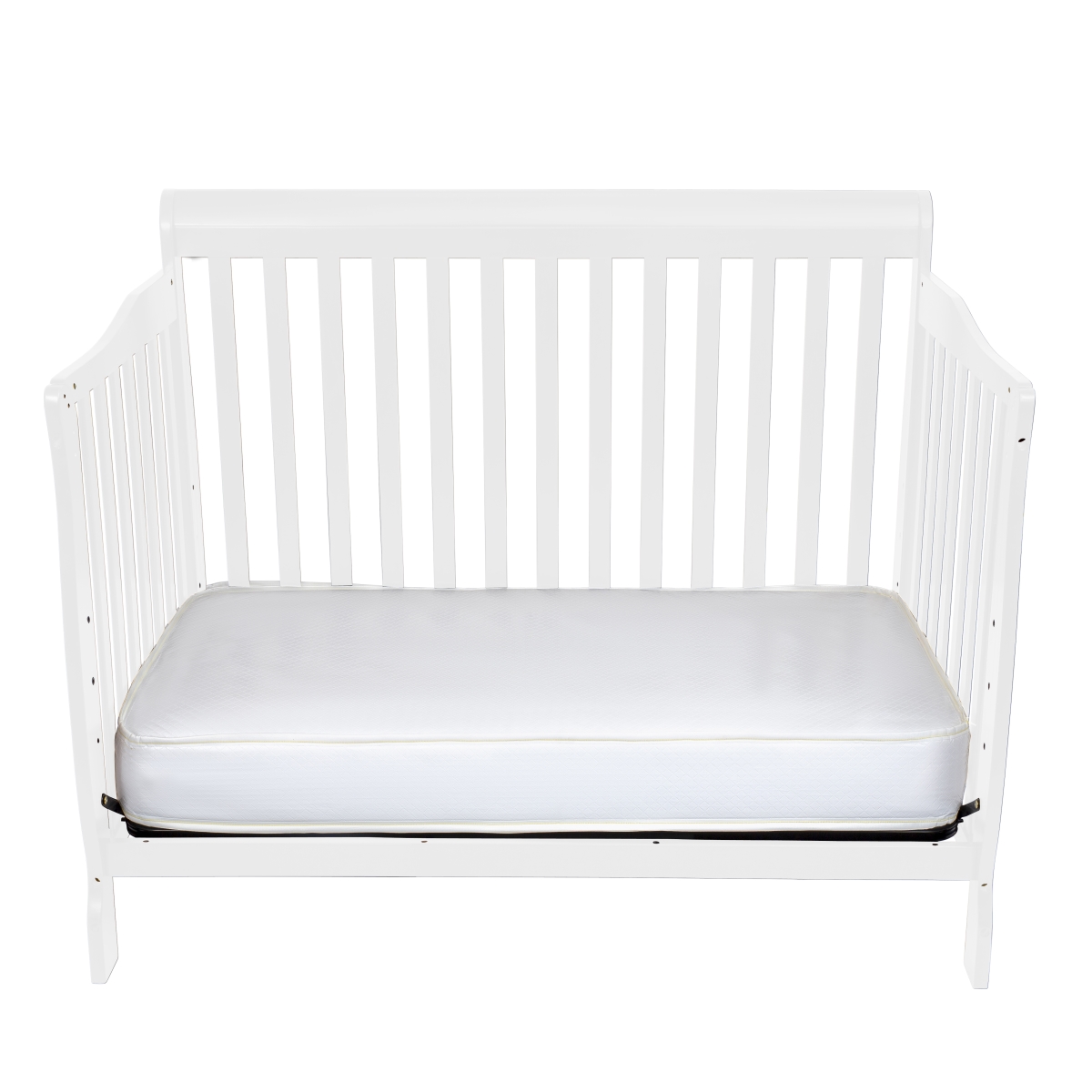925-w 4 In 1 Crib 3 Positions, White - Full Size