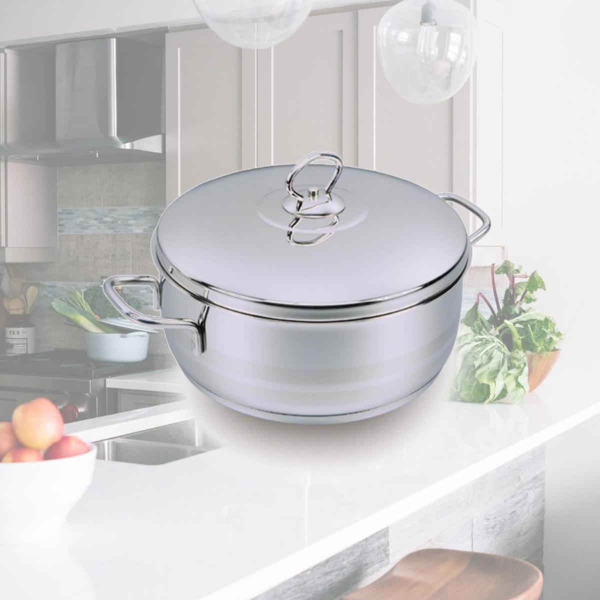 Picture of YBH Home A1907 Astra 5.75 Quart Casserole Dutch Oven With Lid