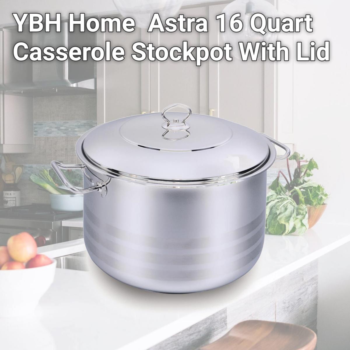 Picture of YBH Home A1944 Astra 16 Quart Casserole Stockpot With Lid