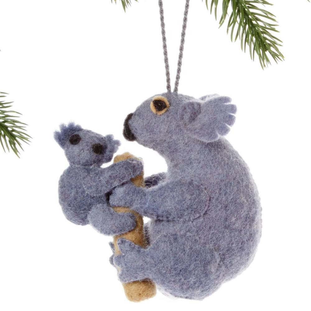 Sror58-564197 Koala Felt Holiday Ornament
