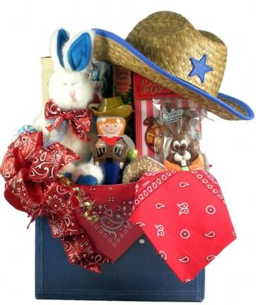 Gift Basket Village YeHa-Sm YeeHaw Cowboy Themed Easter Basket - Small