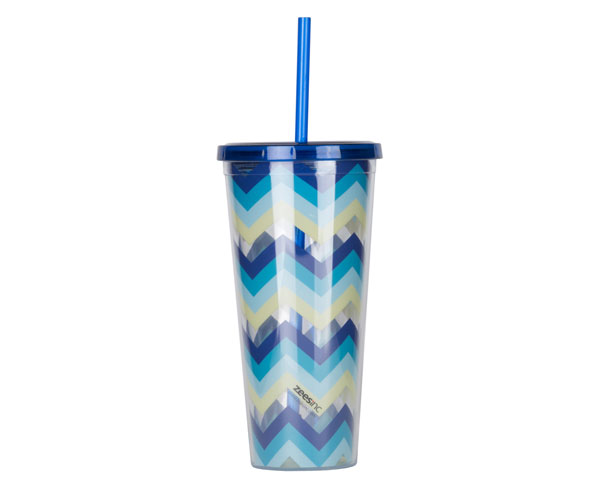 Ac3001 Thirzt 2 Go Tumbler With Lid & Straw - Multi-blue