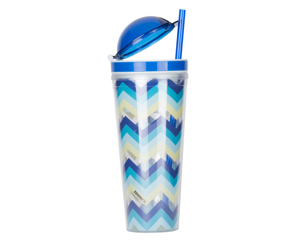 Ac3001ss Slurp N Snack Tumbler For Snack And Drink - Multi-blue