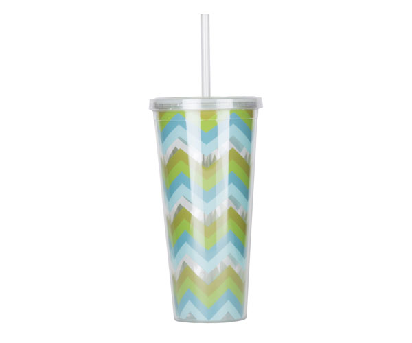 Ac3002 Thirzt 2 Go Tumbler With Lid & Straw - Multi-green