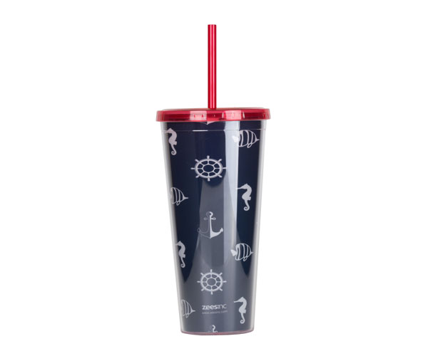 Ac3010 Thirzt 2 Go Tumbler With Lid & Straw - Sealife