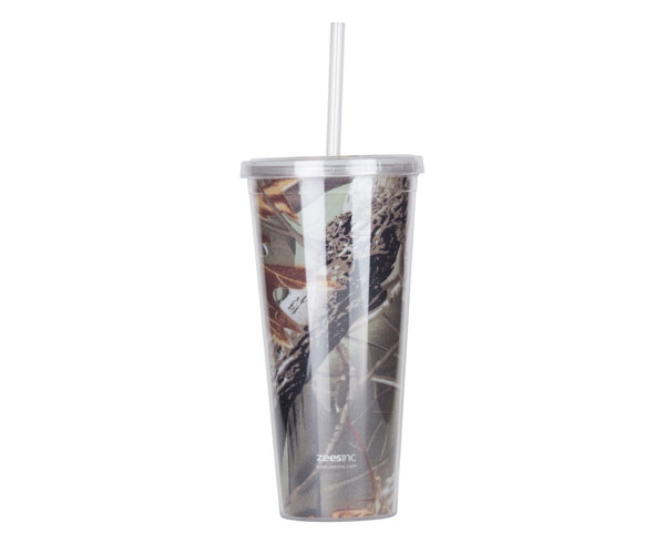 Ac3017 Thirzt 2 Go Tumbler With Lid & Straw - Forest Camo