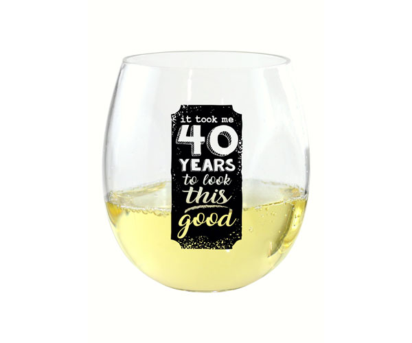 Ed1001-a4 It Took Me Fourty Years Everdrinkware Wine Tumbler - Pack Of 4