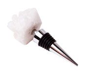 Gs3008 Stainless Steel Gemstoppers, Quartz Cluster
