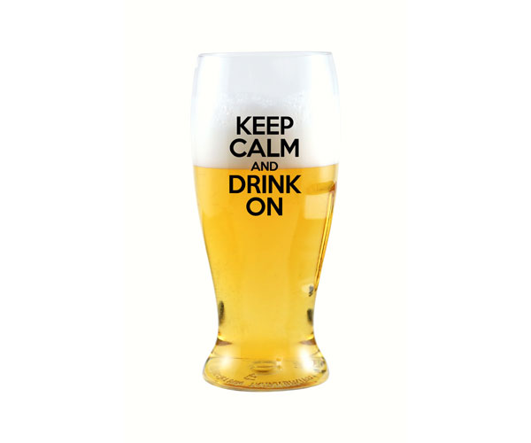 Ed1003-d3 Keep Calm & Drink On Everdrinkware Beer Tumbler - Pack Of 4