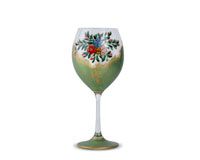 Hp5003 Tranquil Flower Breeze Wine Glass - Green
