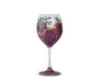 Hp5004 Tranquil Flower Breeze Wine Glass - Maroon