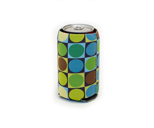 Np504 Neoprene Can Cooler - Circles & Squares