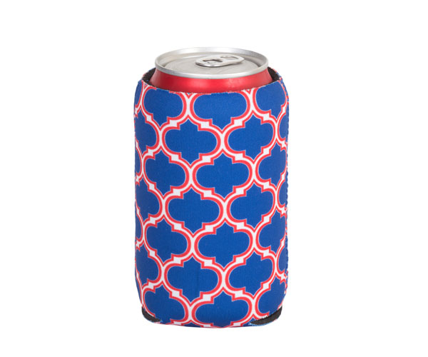 Np512 Neoprene Can Cooler - Blue & Red