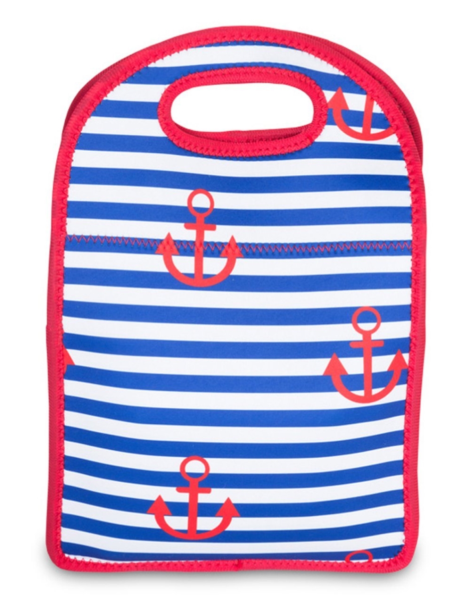 Np707 Neoprene Lunch Tote - Stripes & Anchors
