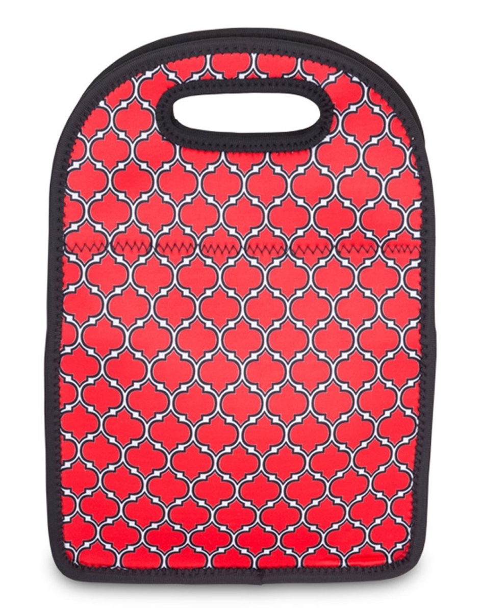 Np709 Neoprene Lunch Tote - Red & Black